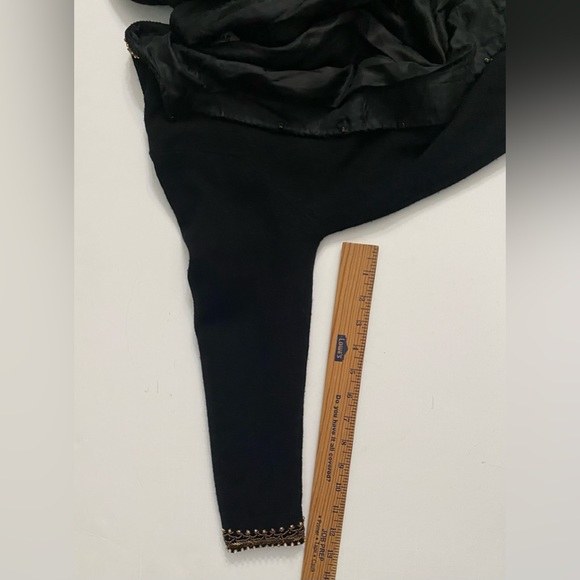 Vintage Rajkumar cashmere women sweater Cardigan blazer jacket with sequins trim - Picture 7 of 12